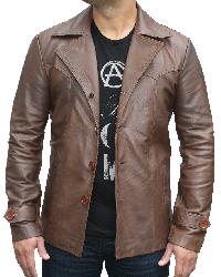 70s style Leather Jacket -  S L