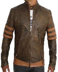 X-Men Origins Distressed Leather Jacket 